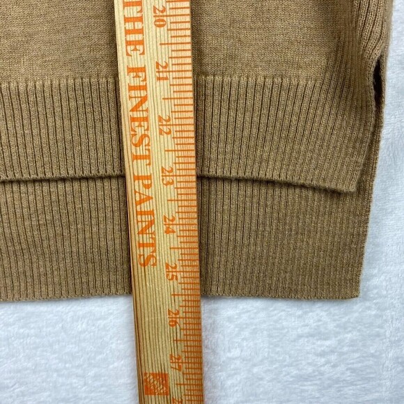 Gap Merino Wool Sweater Womens Small Brown V-neck Lightweight Casual Pullover - Picture 5 of 8